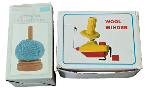 Wool winder and yarn - yarn, holder