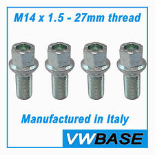 Skoda Octavia Wheel Nuts Bolts 17mm M14 x 1.5 27mm Thread Radius OE Stud x 4