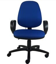 Energi-24 Ergo Office Chair Air Support Blue Fabric Inflatable Lumbar Support