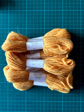 11 x Appleton 40m Tapestry Yarns - 100% Wool Skeins -  Shade 474 - Dark Yellow