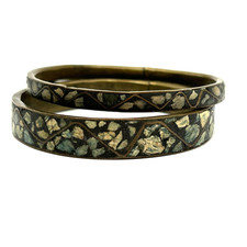 Vintage Brass Bangles Pair