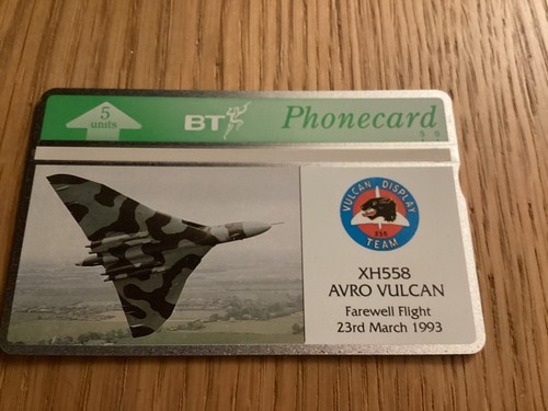 Phonecard avro vulcan - phonecard,