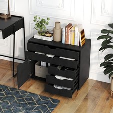 Rolling Lateral File Cabinet