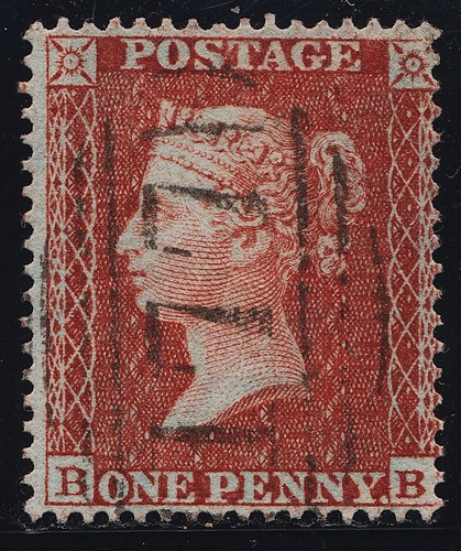1855 penny red - 1855,