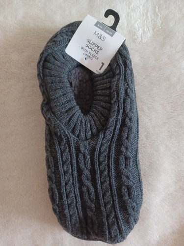 Slipper socks with - m&s,