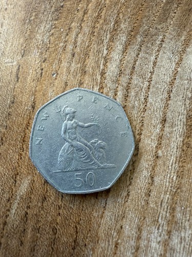 Fifty pence piece - pence,