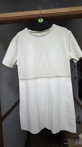 Zara faux leather cream tunic - zara,