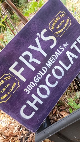 Rustic painted shop sign - rustic,