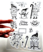 Clear Stamps SANTA'S ELF ELVES