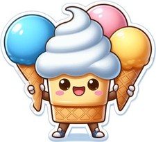 Colour Cute Ice Cream Wall Art