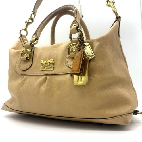 Coach beige leather - coach,