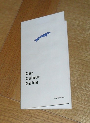 Jaguar colour trim guide - trim,