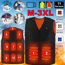 Women Men Electric Vest Heated Cloth Jacket USB Warm Up Heating Pad Body Warmer