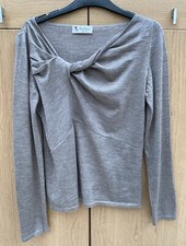 Emiliano (Brunello Cucinelli) Taupe Cashmere/Silk Sweater Size M Uk 10-12