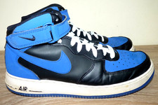 AIR FORCE 1 MID '07 2014 BLACK/GAME ROYAL-WHITE 315123 027  UK 10