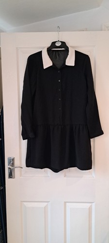 Zara basic black white mini - white,