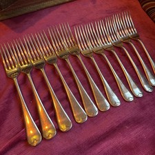 12 X Old English Silver Plated