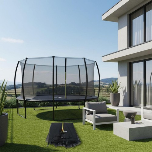 Trampoline safety net - trampoline,