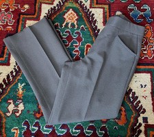 Vintage 1970s Grey Sansabelt Flared Trousers W34 / L29.5