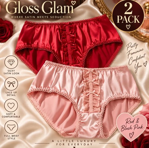 Pack silky satin knickers - 2,