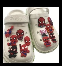 2pc Random Spider-Man Marvel Croc Charms-Jibbitz,Clogs, Kids Adults, Teens,Gift