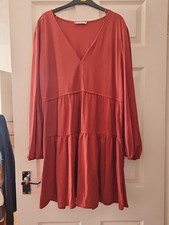 Rusty Colured Primark Longsleeved Dress. Size XL.