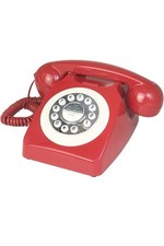 Retro Red Corded Landline