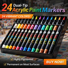 Acrylic Paint Pens 24 Colours