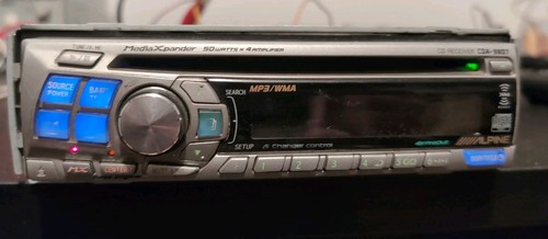 Old school alpine car radio - old,