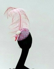 Selina- Multi Colour Button base Cocktail hat  ASCOT WEDDING