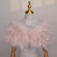 Women Real Ostrich Feather Fur