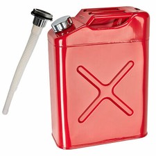 20L 5 Gallon Steel Fuel Gasoline Petrol Diesel Water Jerry Can Tank Container 