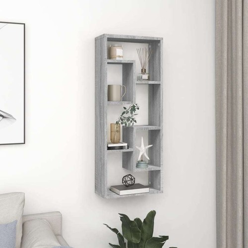 90cm grey sonoma wall cube - sonoma,