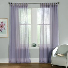 Home Curtains Voile Tab Top