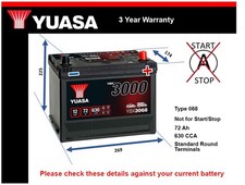 Battery fits TOYOTA RAV4 AURIS URBAN CRUISER HILUX PREVIA SUPRA 068 New