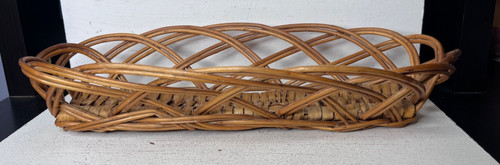 Vintage woven wicker weave - vintage,