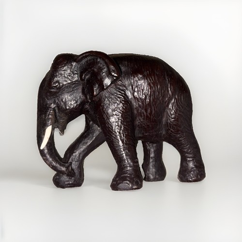 Dark ebony elephant with - ebony,