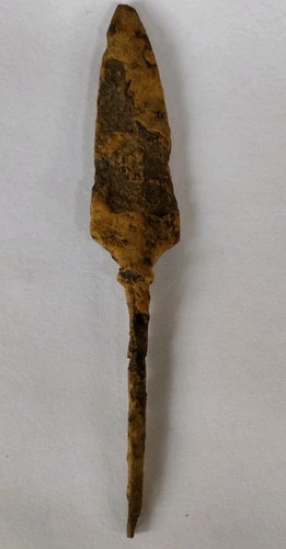 Ancient roman iron arrowhead - iron,