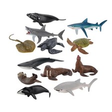 12Pcs/Set Plastic Sea Animal
