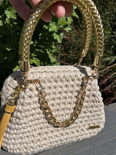 Handmade crochet clutch - handmade,