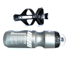 750ML Mountain Bike Bicycle Cycling Water Drink Bottle and Holder Cage Portable