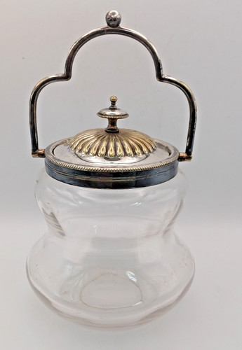 Silver plate glass edwardian - plate, &