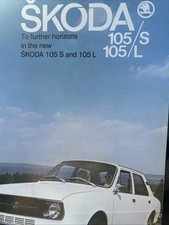 The Skoda 105L 105S Range Car Sales Info Brochure