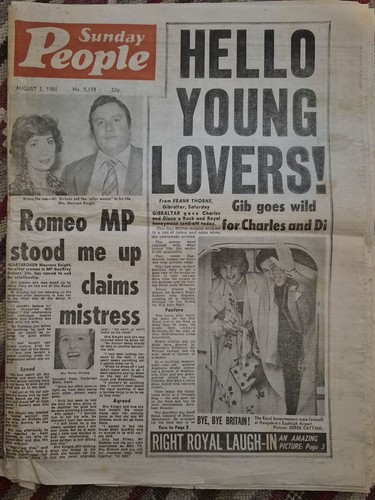 Sunday people newspaper august - people,