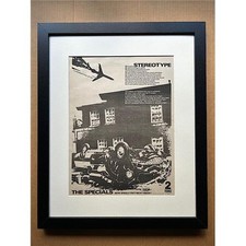 SPECIALS STEREOTYPE (FRAMED) POSTER SIZED original SKA/TWO TONE music press adve