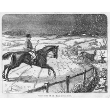 Victorian Winter Fox Hunting