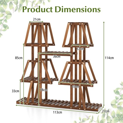 Tall plant stand with - plant,