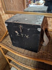 Vintage Military Case Wooden Box 