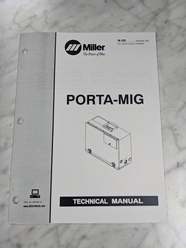 Miller welder techinical - miller,