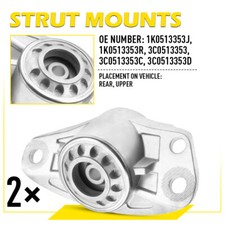 2x Rear Suspension Shock Absorber Strut Top Mounts Fits VW Passat B6 B7 CC Golf